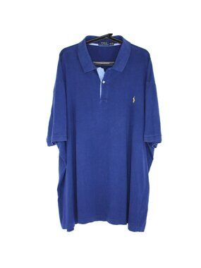 Polo Ralph Lauren Mens 3XB 3XL Big Blue Polo Shirt Q1146